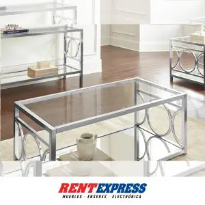 OCCASIONAL TABLE 3PCS OLIMPIA | CHROME