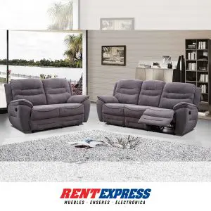 RECLINER NAPOLI GRAY-BLACK  LIVING ROOM