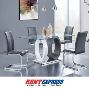 GREY/WHITE DINING HEIGHT SET