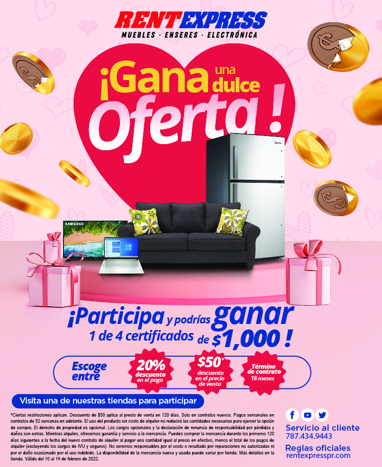 ¡Gana una dulce oferta!