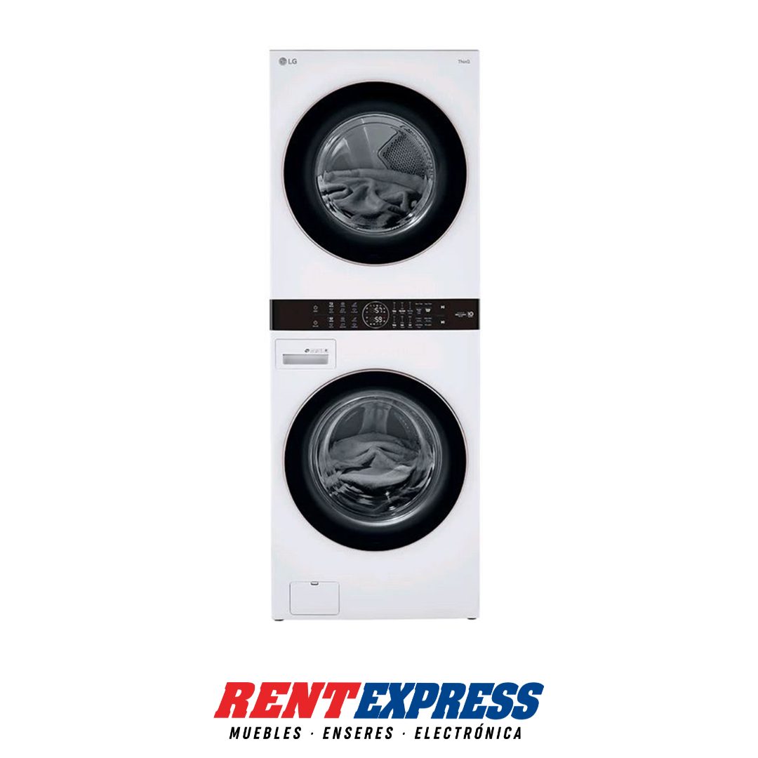 COMBO LAVADORA & SECADORA ELÉCTRICA LG – CARGA FRONTAL INVERTER