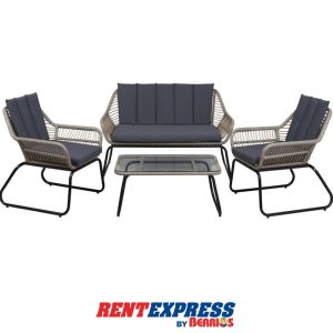 LOVEASET, 2 SILLAS CON MESA DE CENTRO