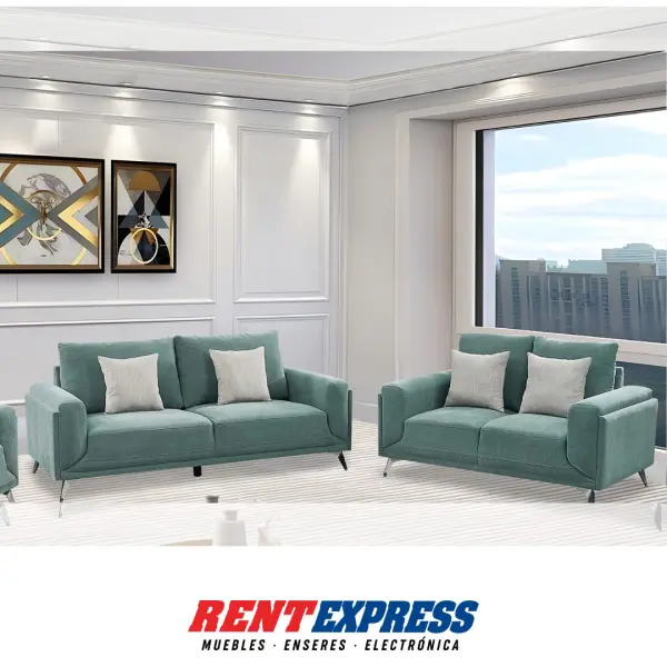 JUEGO DE SALA 2 PIEZAS - SOFA Y LOVESEAT