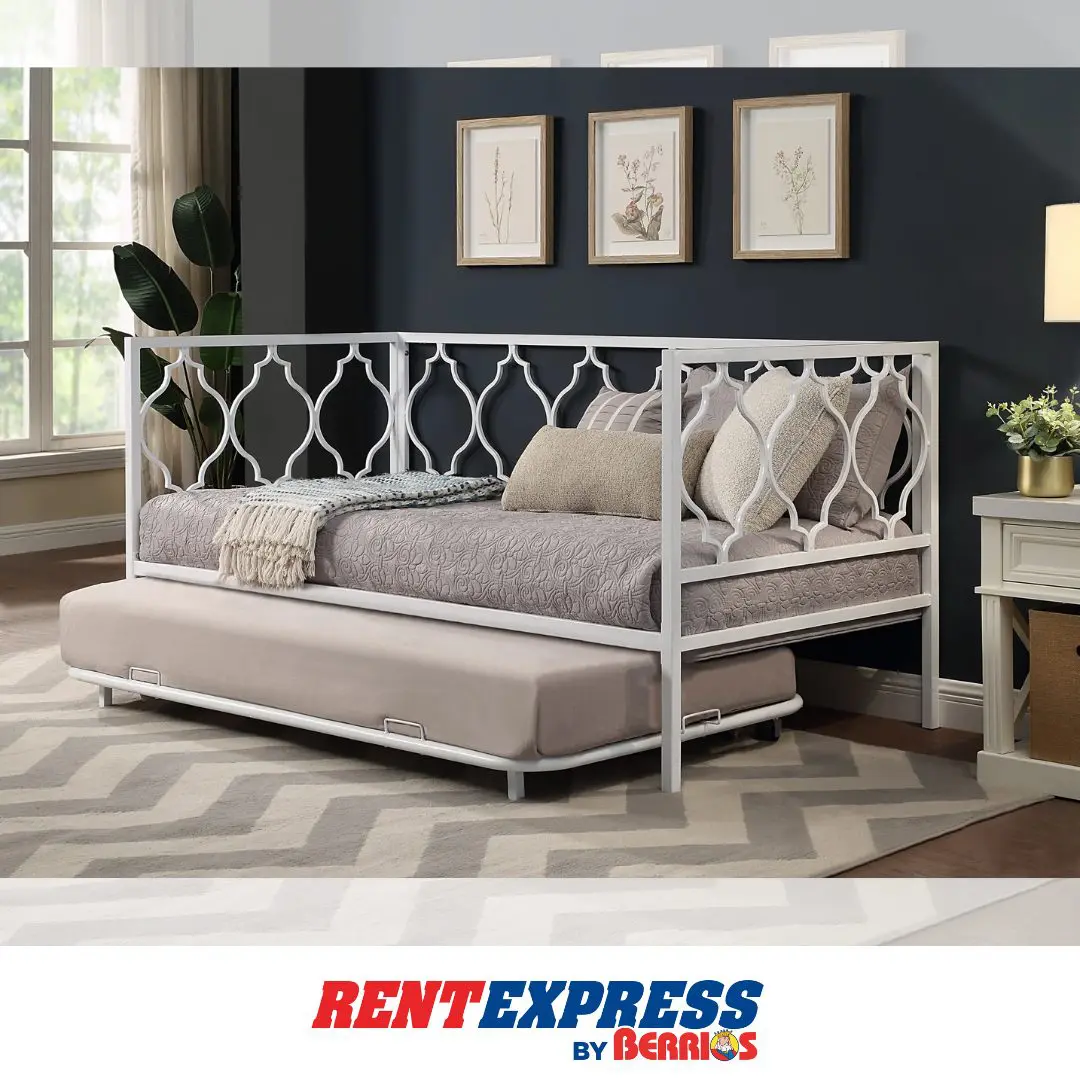 Twin Metal Day Bed W/Trundle