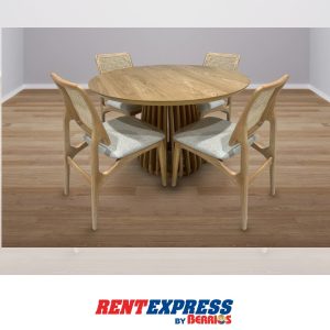 Oceanview Mesa de comedor con 4 Sillas