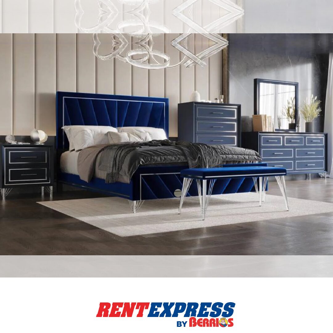 Giovanni Cama Queen, Gavetero con Espejo & Mesa de Noche Giovanni Cama Queen, Gavetero con Espejo & Mesa de Noche